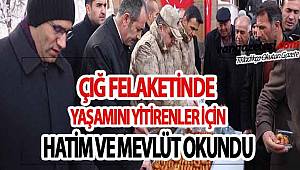 Van'da çığ felaketinde ölenler unutulmadı