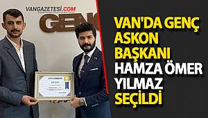 VAN'DA GENÇ ASKON BAŞKANI HAMZA ÖMER YILMAZ SEÇİLDİ