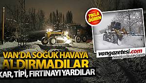 VAN'DA SOĞUK HAVAYA ALDIRMADILAR - KAR, TİPİ, FIRTINAYI YARDILAR – Van haber