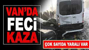 Van'da Trafik Kazası:Yaralılar Var