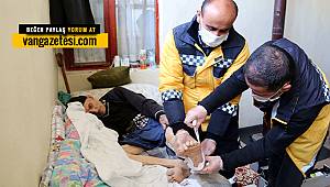 Van'da 72 yaşındaki kanser hastasına belediye eli