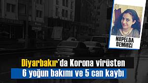 Diyarbakır’da Korona virüsten 6 yoğun bakımı ve 5 can kaybı