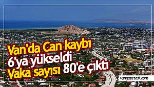 Van'da Can kaybı 6'ya yükseldi ve Vaka sayısı 80'e çıktı