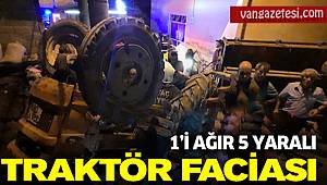 Feci Traktör kazası - 5 Kadın Yararlandı