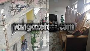 Hakkari'de fırına üçüncü katın duvarlarını yıktı, Çatılar uçtu, Pencereler kırıldı