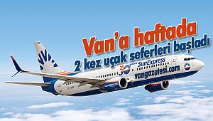 Van’a haftada 2 kez uçak seferleri başladı
