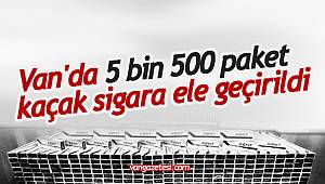 Van'da 5 bin 500 paket kaçak sigara ele geçirildi