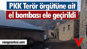 PKK Terör örgütüne ait el bombası ele geçirildi - Van haber