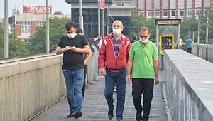 Sabahın ilk saatlerinde zorunlu maske görüntüsü