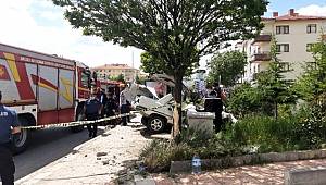 Trafik kazası: 1 ölü – 1 yaralı – Çarpmanın etkisiyle uçtu
