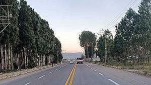 Van Muradiye'de 20 kilometre yol çizgisi
