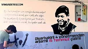 Diyarbakırlı 4 yönetmenden anlamlı 15 Temmuz çizimi - Özel Haber