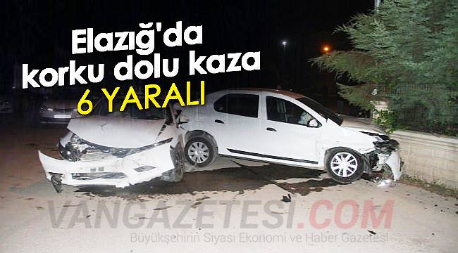 Elazığ'da korku dolu kaza - 6 yaralı