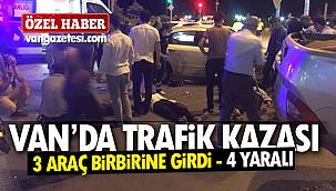 Son dakika! Van'da trafik kazası – 3 Araç birbirine girdi - 4 yaralı - Özel Haber