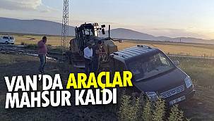 Van’da araçlar mahsur kaldı