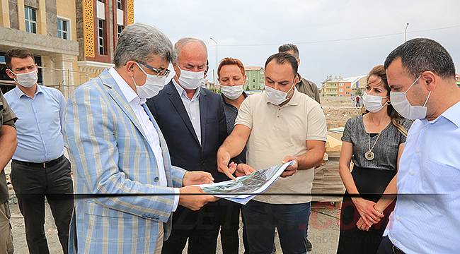 Van Valisi Mehmet Emin Bilmez Tuşba'da incelemelerde bulundu