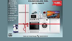 Van'da evlenen çiftlere müjde - Atılım Beko'dan 10 parça çeyiz seti 