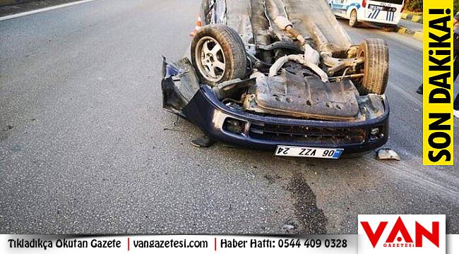 Karabük'te kaldırıma çarptı, 1'i çocuk 2 yaralı