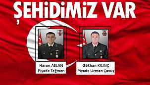 Pençe-Kaplan Operasyonu bölgesinde 2 şehidimiz var
