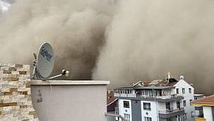 Türkiye'de filmleri aratmayan fırtına meydana geldi