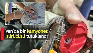 Van'da bir kamyonet sürücüsü tutuklandı - 34 plakalı aracın içinde 1 çuval uyuşturucu bulundu