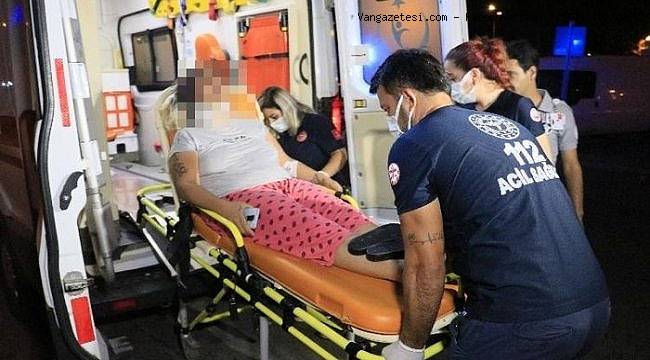 Önce kocası tarafından darp edildi sonra da hastanelik oldu