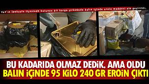 Van'da balın içine 95 Kilo 240 Gr Eroin  Çıktı - 1 tutuklama
