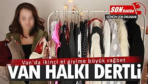 Van'da ikinci el giyime büyük rağbet - Van halkı dertli