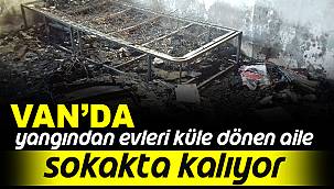  Yangından Evleri Küle Dönen Aile Sokakta Kalıyor