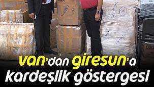 Van'dan Giresun'a Kardeşlik Göstergesi