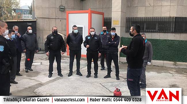 Merkez Bankası personellerine yangına müdahale eğitimi