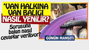  'Van halkına Van balığı nasıl yenilir?' Sorusuna bakın nasıl cevaplar veriliyor