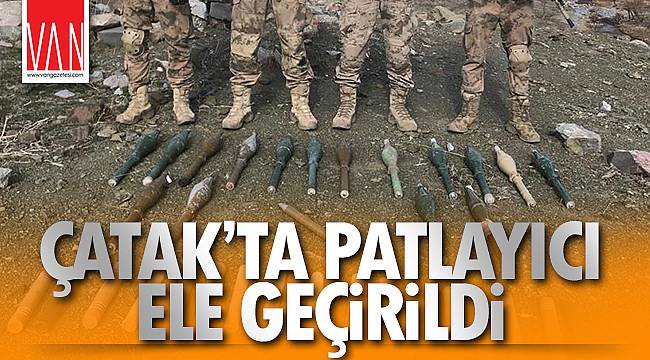 ÇATAK'TA PATLAYICI ELE GEÇİRİLDİ