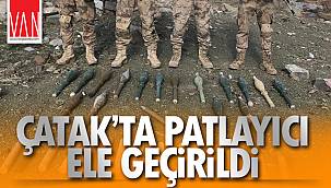 ÇATAK'TA PATLAYICI ELE GEÇİRİLDİ