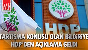 Tartışma Konusu Olan Bildiriye HDP'den Açıklama Geldi