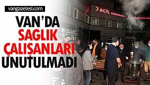 Van'da Sağlık Çalışanları Unutulmadı