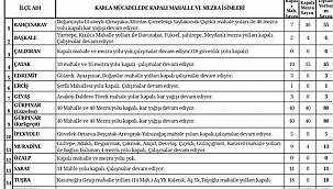 Van'ın 14 ilçesinde kapalı yol bilgisi