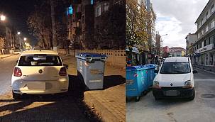 Yeni uygulama başladı - Çöp konteyneri önüne park yapmak yasaklandı