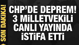 3 Milletvekili canlı yayında istifa şoku