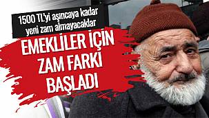 Emekliler İçin Zam Farkı Başladı