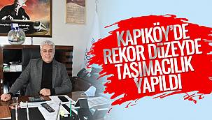 Kapıköy'de Rekor Düzeyde Taşımacılık Yapıldı