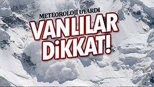 Meteoroloji Uyardı! Vanlılar Dikkat
