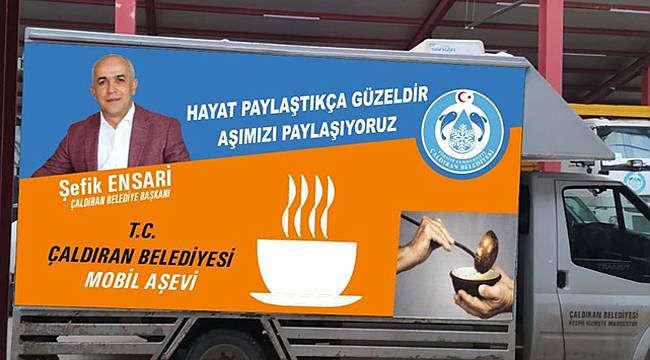 Van Çaldıran'da Mobil Aşevi hizmeti devam ediyor