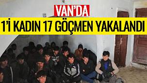Van'da 1'i Kadın 17 Göçmen Yakalandı