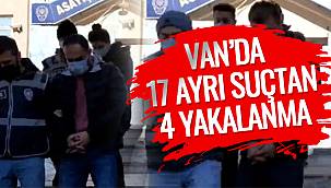 Van'da 17 Ayrı Suçtan 4 Yakalanma
