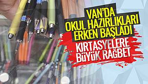 Van'da okul hazırlıkları erken başladı – Kırtasiyelere büyük rağbet