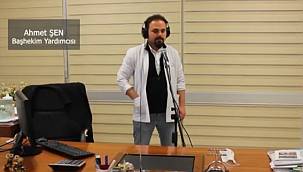 Van'da sağlık çalışanlarından unutulmayacak şarkı 