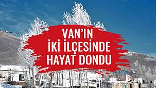Van'ın İki İlçesinde Hayat Dondu
