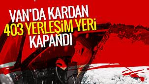 Vanhaber | Van'da kar'dan 403 yerleşim yeri kapandı