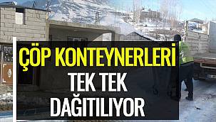 Çöp Konteynerleri Tek tek Dağıtılıyor